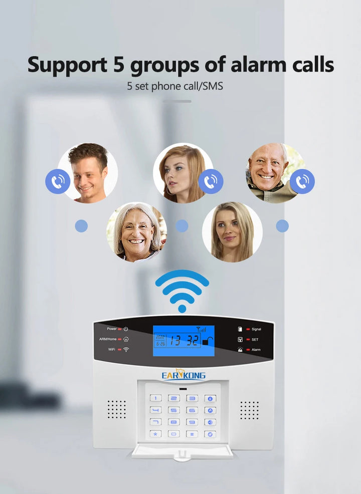 Tuya SmartGuard WiFi GSM Home Security Alarm System | Wireless 433MHz Smart Sensors & Detectors
