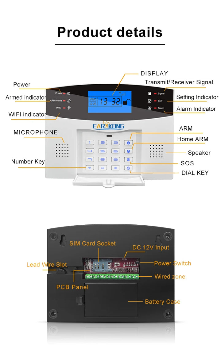 Tuya SmartGuard WiFi GSM Home Security Alarm System | Wireless 433MHz Smart Sensors & Detectors