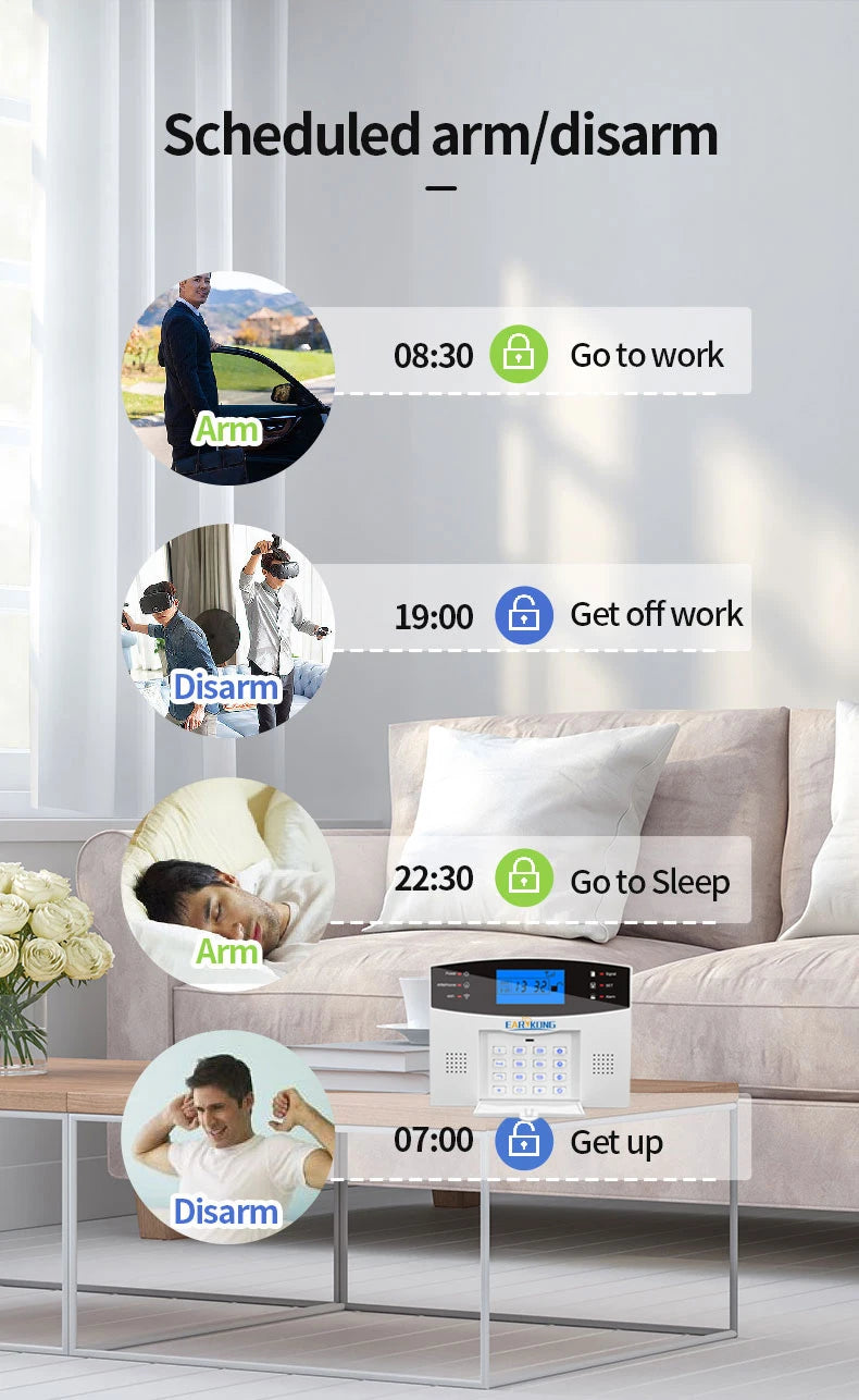 Tuya SmartGuard WiFi GSM Home Security Alarm System | Wireless 433MHz Smart Sensors & Detectors