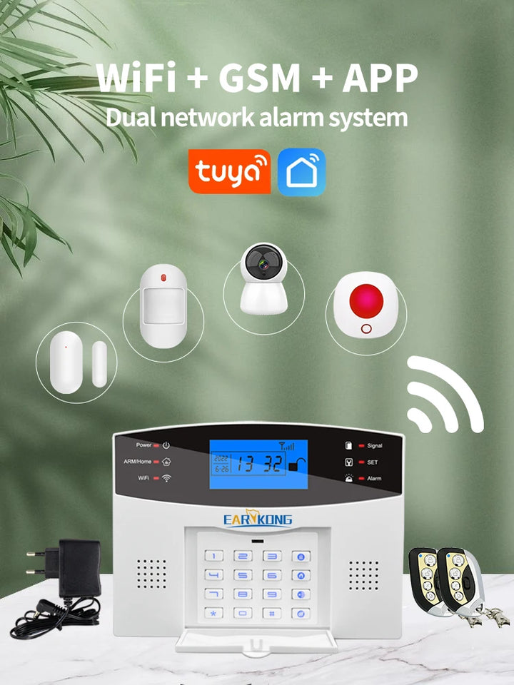 Tuya SmartGuard WiFi GSM Home Security Alarm System | Wireless 433MHz Smart Sensors & Detectors