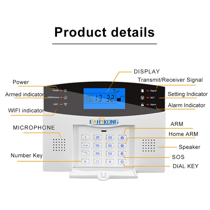 Tuya SmartGuard WiFi GSM Home Security Alarm System | Wireless 433MHz Smart Sensors & Detectors