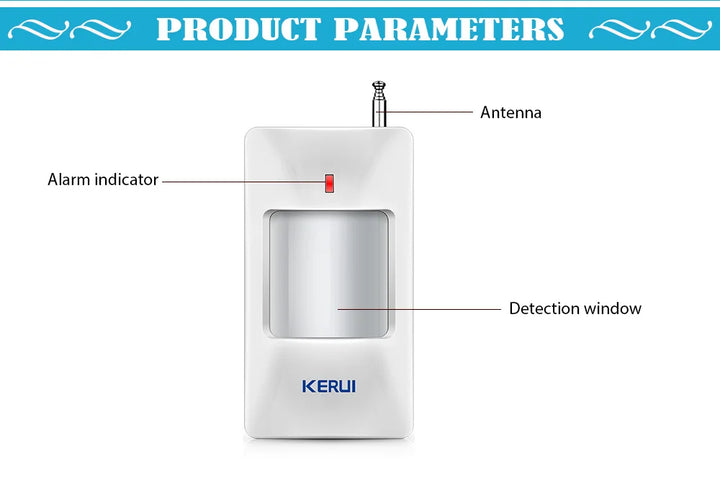 KERUI Wireless PIR Motion Sensor Alarm | Intelligent Home Security Detector