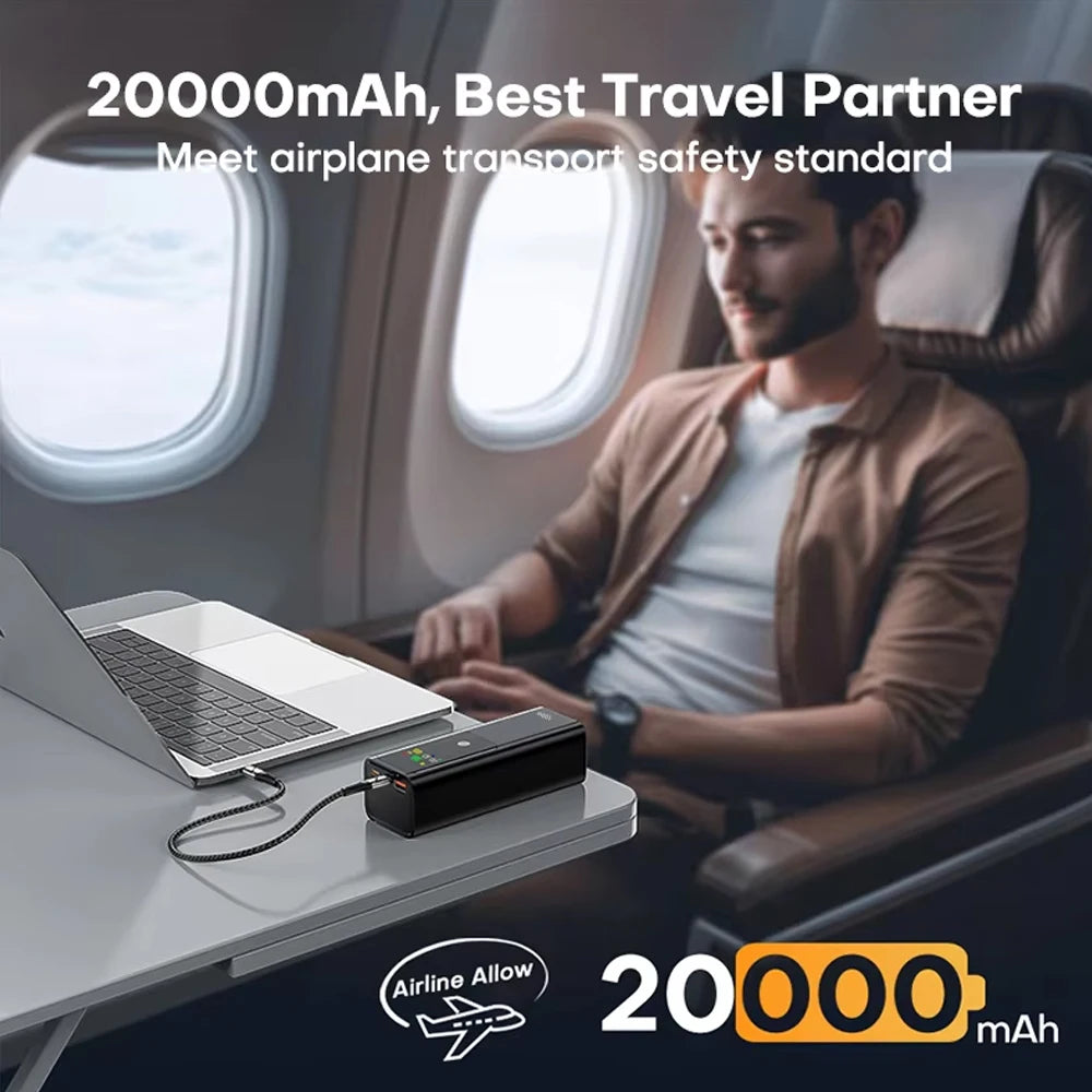 Ranwomen TurboCharge 100W Power Bank 20000mAh | Ultra-Fast PD Charging