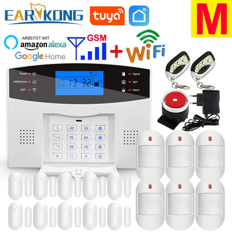 Tuya SmartGuard WiFi GSM Home Security Alarm System | Wireless 433MHz Smart Sensors & Detectors