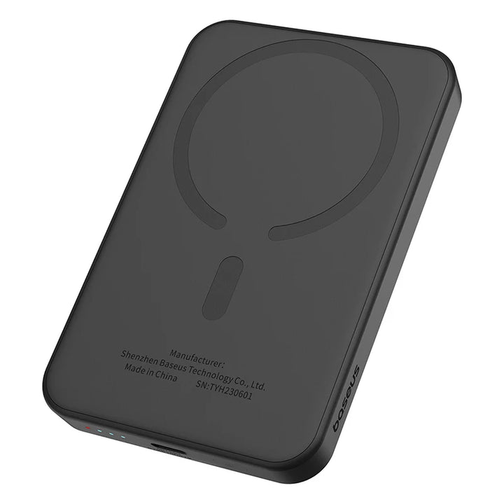 Magnetic Wireless Power Bank 5000mAh – Baseus 20W Fast Charger with USB-C & MagSafe Support