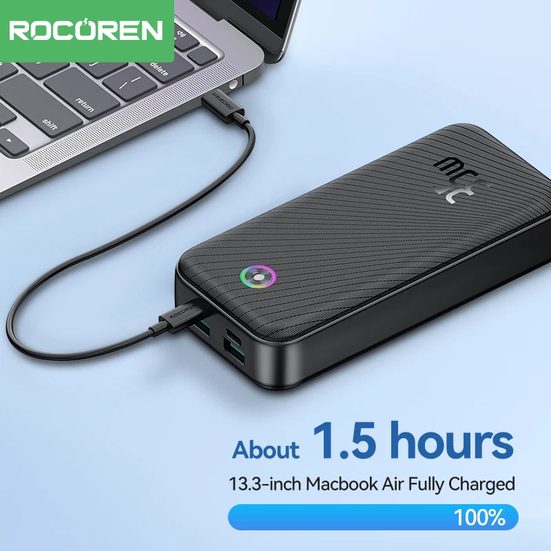 Rocoren Hao Yue Pro Max 22.5W Power Bank | 20,000mAh QC PD 3.0 Fast Charging