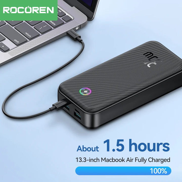 Rocoren Hao Yue Pro Max 22.5W Power Bank | 20,000mAh QC PD 3.0 Fast Charging