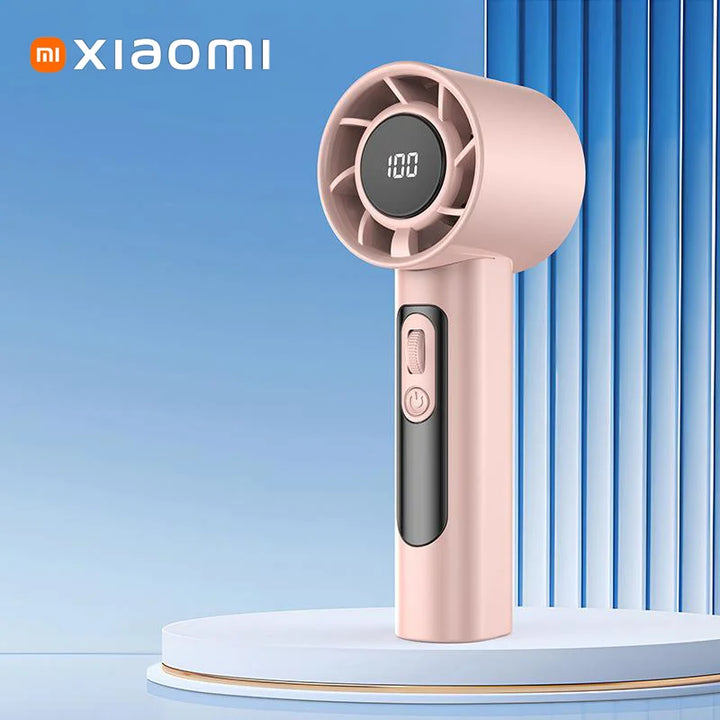 BreezeLite  3000 mAh Handheld Turbo Fan — 100 Speed, LED Display, USB‑Rechargeable