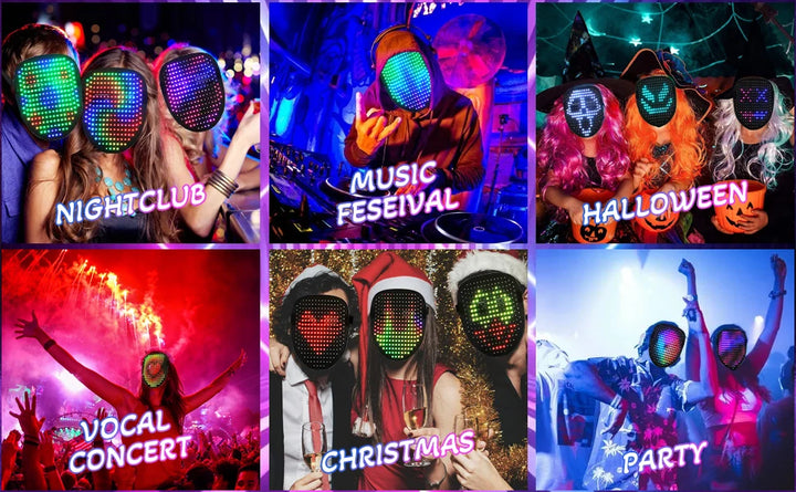 LumiFace App-Controlled LED Mask – DIY Face Display