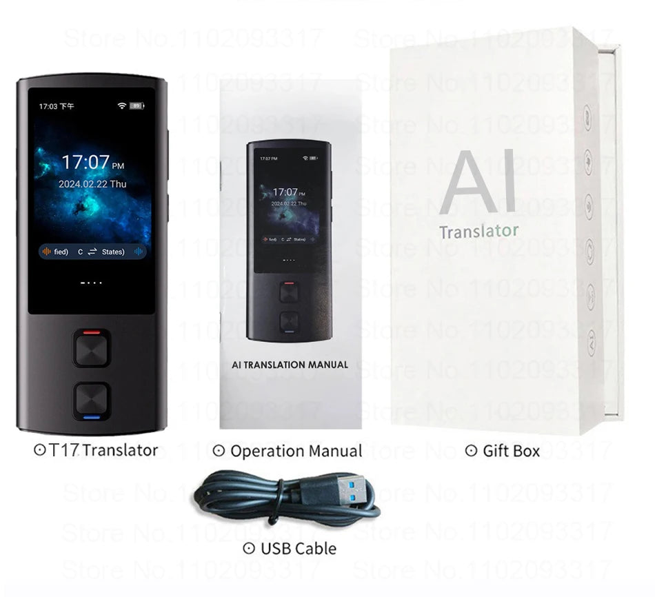 LingoPro™ T17 – AI Offline Voice & Photo Translator (138 Languages)