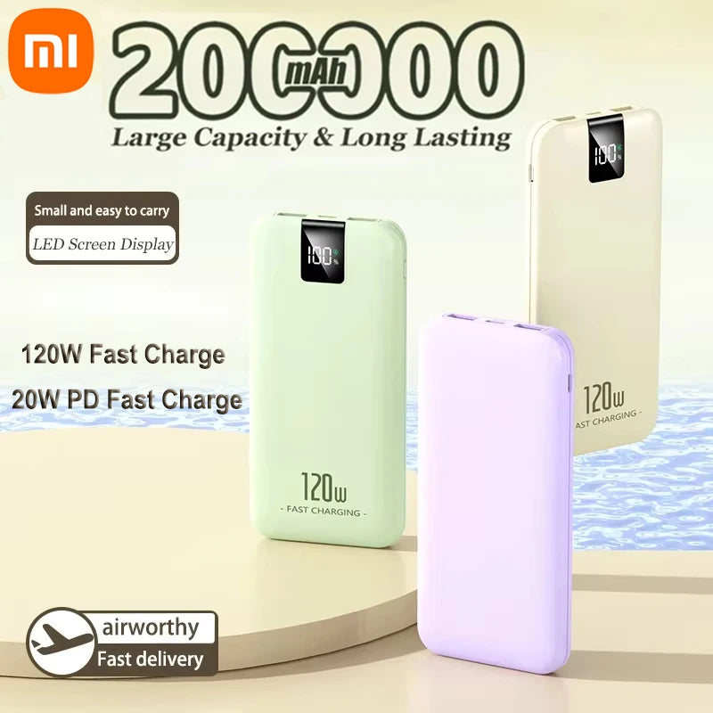VoltMax UltraCharge 120W Power Bank | 200000mAh High-Speed Portable Charger