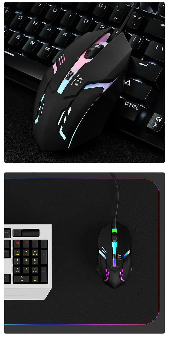 XenonPro™ Gaming Mouse – Ergonomic Wired USB Mouse with Adjustable DPI & RGB Backlight