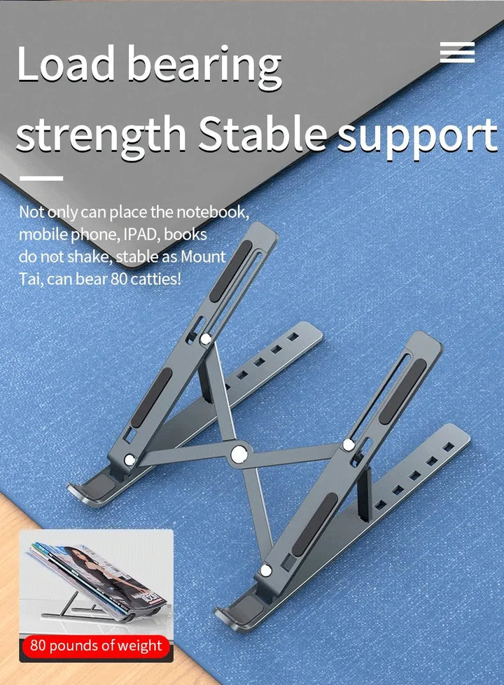 FlexiStand Pro – Portable Foldable Laptop Stand | Ergonomic & Adjustable Aluminum Alloy Holder