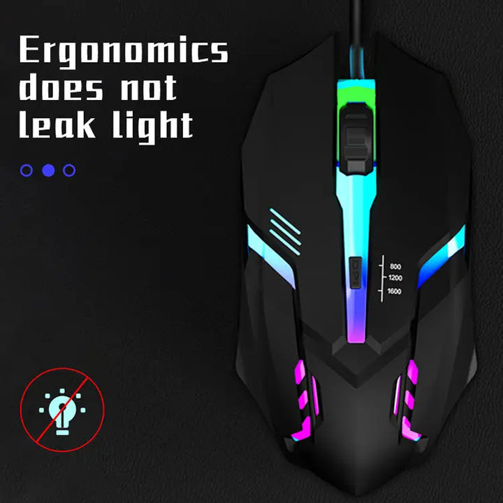 XenonPro™ Gaming Mouse – Ergonomic Wired USB Mouse with Adjustable DPI & RGB Backlight