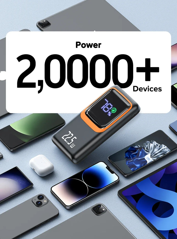 QOOVI TurboCharge 20000mAh Power Bank | 22.5W PD Fast Charge