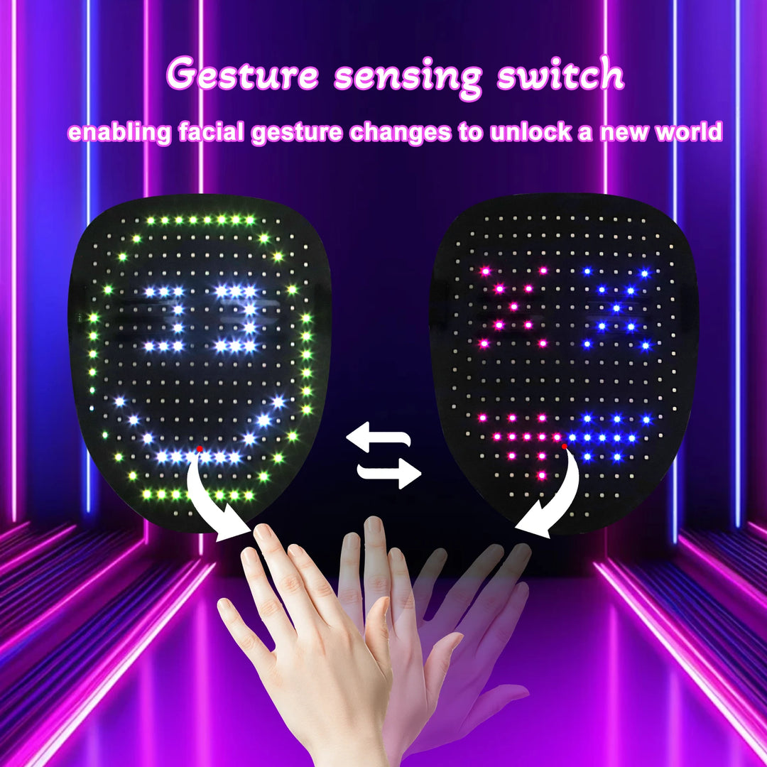 LumiFace App-Controlled LED Mask – DIY Face Display
