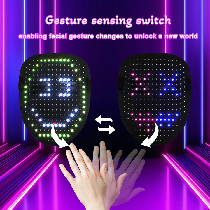 LumiFace App-Controlled LED Mask – DIY Face Display