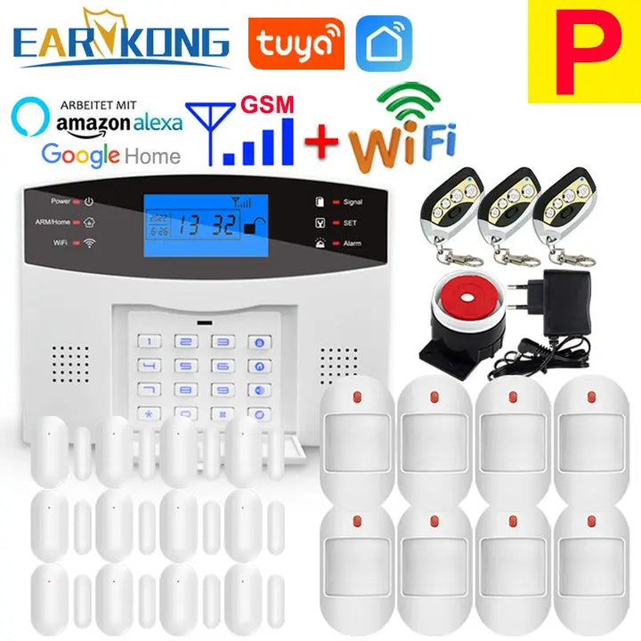 Tuya SmartGuard WiFi GSM Home Security Alarm System | Wireless 433MHz Smart Sensors & Detectors