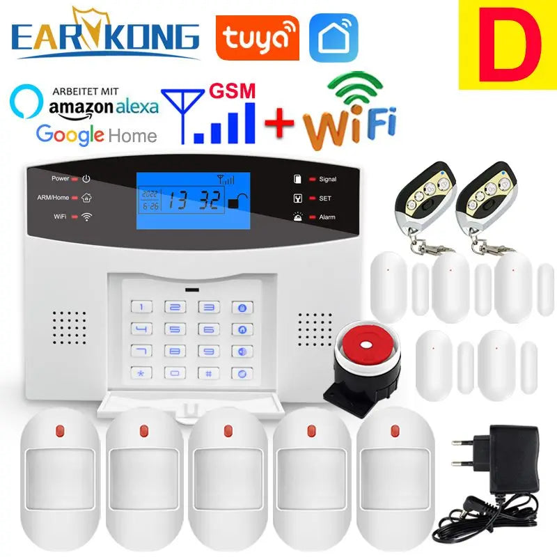 Tuya SmartGuard WiFi GSM Home Security Alarm System | Wireless 433MHz Smart Sensors & Detectors