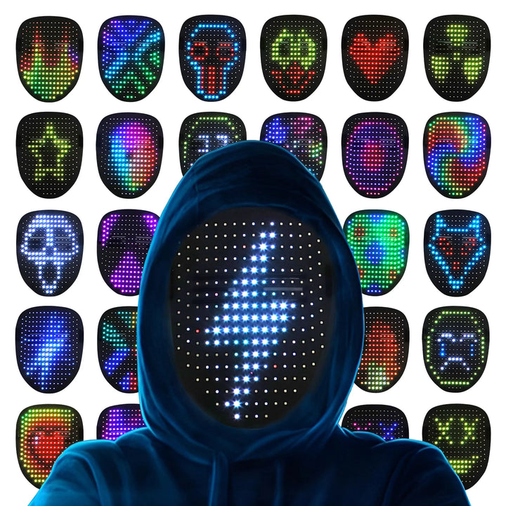 LumiFace App-Controlled LED Mask – DIY Face Display