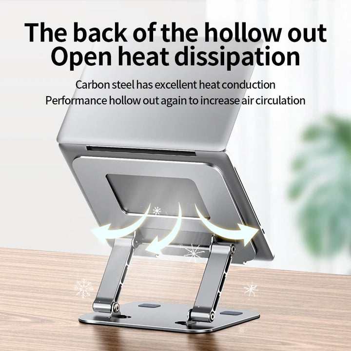 PANTXIKE 360° Adjustable Aluminum Laptop Stand | Foldable Ergonomic Holder for 10-17 Inch Notebooks
