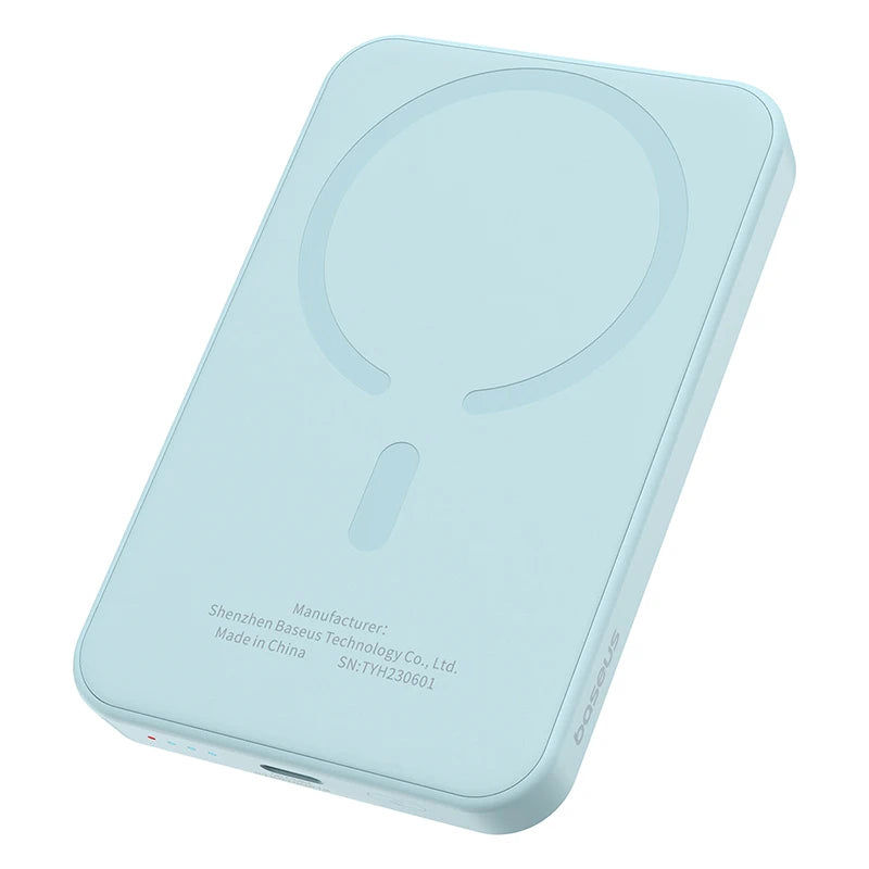 Magnetic Wireless Power Bank 5000mAh – Baseus 20W Fast Charger with USB-C & MagSafe Support