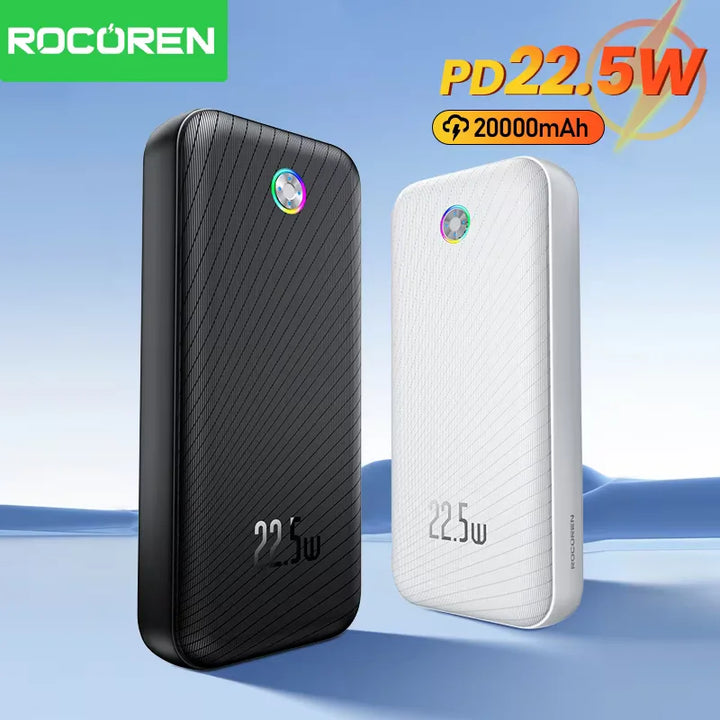 Rocoren Hao Yue Pro Max 22.5W Power Bank | 20,000mAh QC PD 3.0 Fast Charging