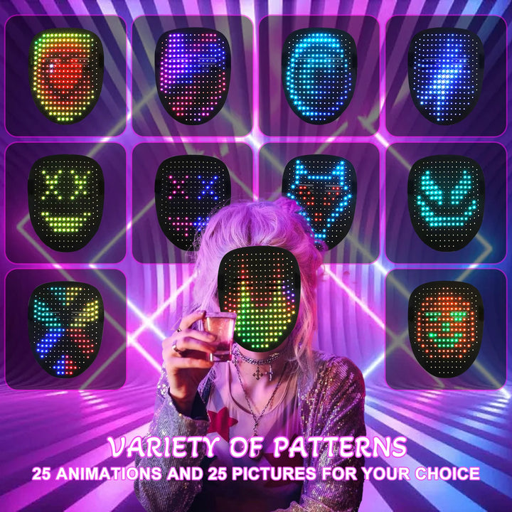 LumiFace App-Controlled LED Mask – DIY Face Display