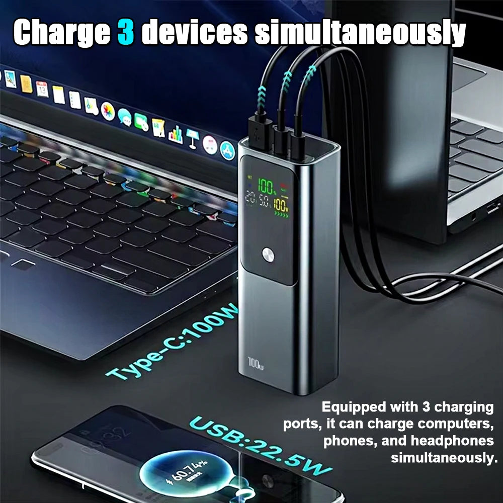 Ranwomen TurboCharge 100W Power Bank 20000mAh | Ultra-Fast PD Charging