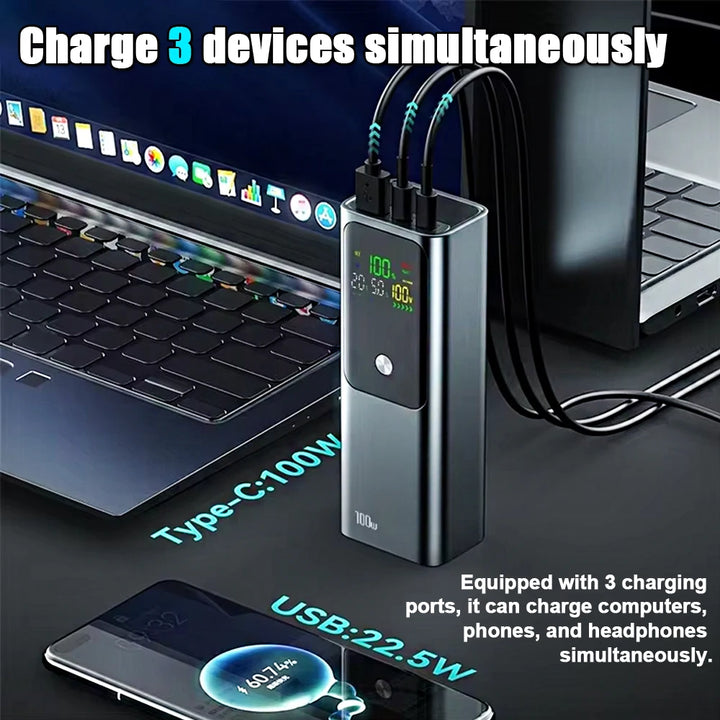 Ranwomen TurboCharge 100W Power Bank 20000mAh | Ultra-Fast PD Charging