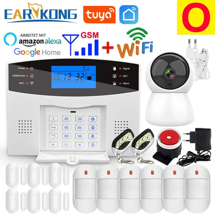 Tuya SmartGuard WiFi GSM Home Security Alarm System | Wireless 433MHz Smart Sensors & Detectors