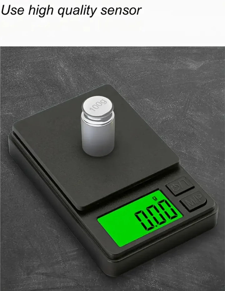 PocketPro™ Precision Mini Scale (1000g x 0.1g) – Digital Travel Scale for Food, Jewelry, Herbs & More with Backlit LCD