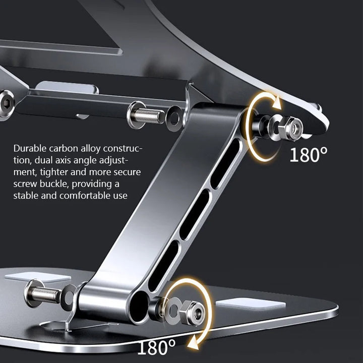 PANTXIKE 360° Adjustable Aluminum Laptop Stand | Foldable Ergonomic Holder for 10-17 Inch Notebooks