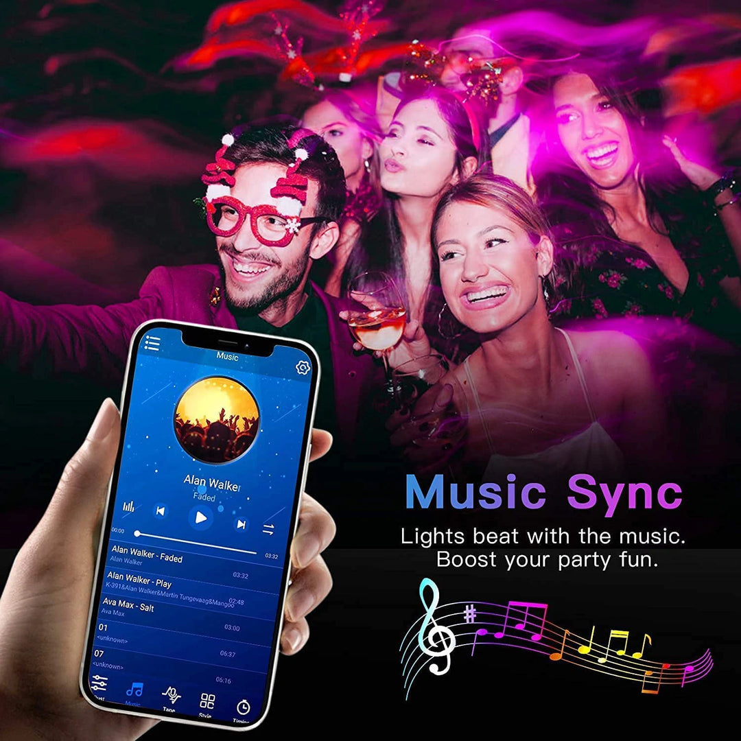 Color-Changing RGB LED Strip Lights – Smart App & IR Controlled for Room, TV, Party & Home Decor