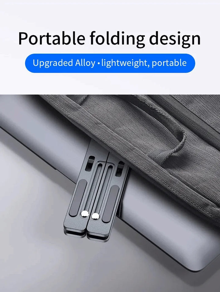 FlexiStand Pro – Portable Foldable Laptop Stand | Ergonomic & Adjustable Aluminum Alloy Holder
