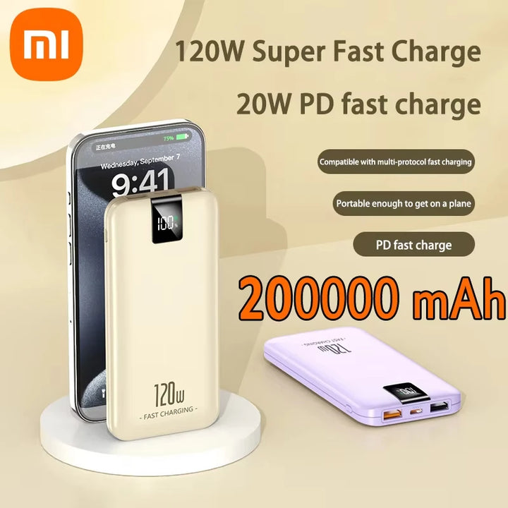 VoltMax UltraCharge 120W Power Bank | 200000mAh High-Speed Portable Charger