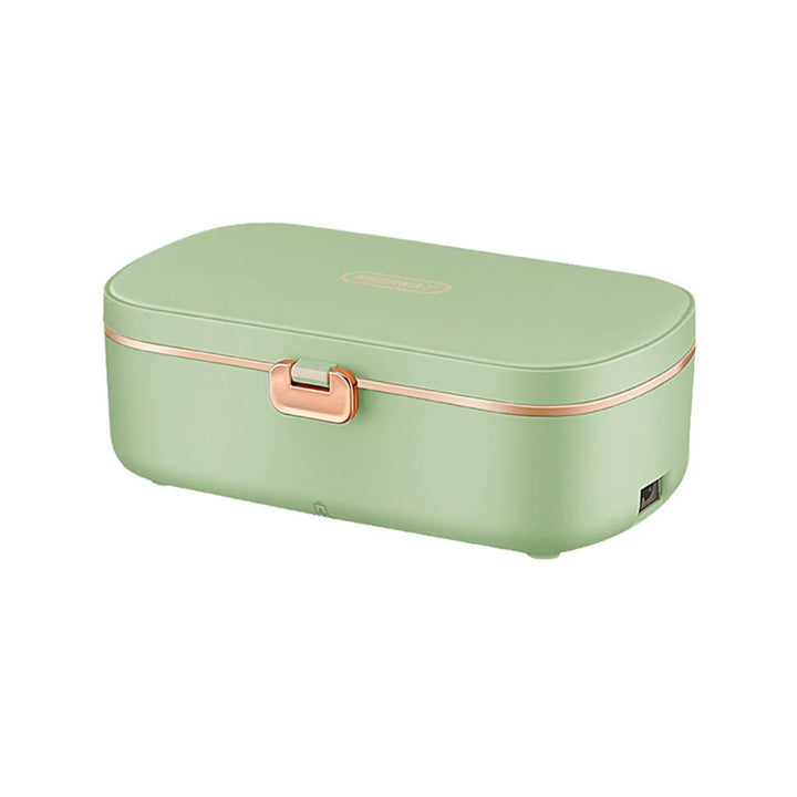 HeatBox USB Electric Lunch Box — 900 ml Water‑Free Food Warmer & Stainless Bento