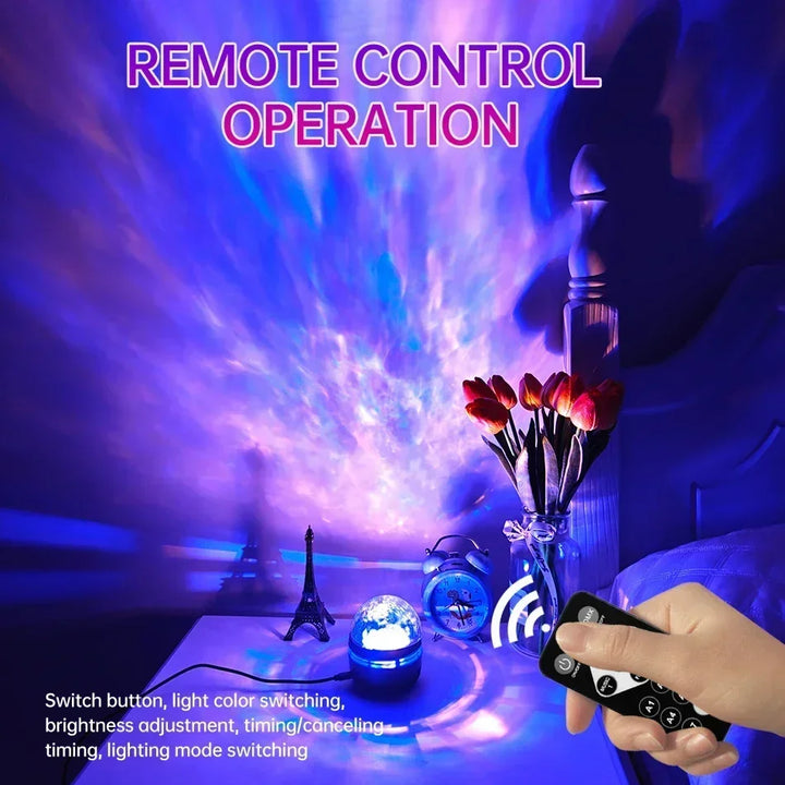 Magical Galaxy Star Projector – Transform Your Room into a Starry Wonderland | Remote-Controlled, Multi-color LED Night Light