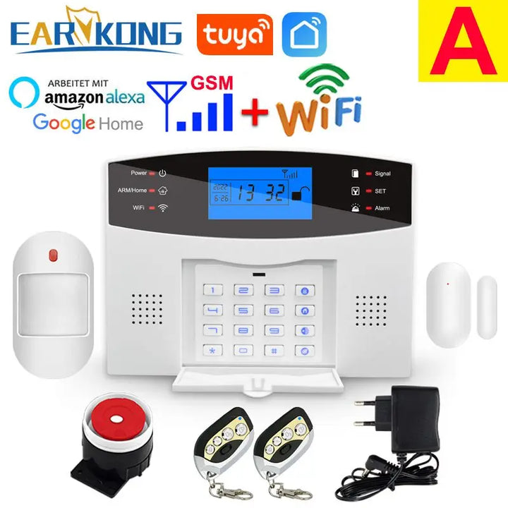 Tuya SmartGuard WiFi GSM Home Security Alarm System | Wireless 433MHz Smart Sensors & Detectors
