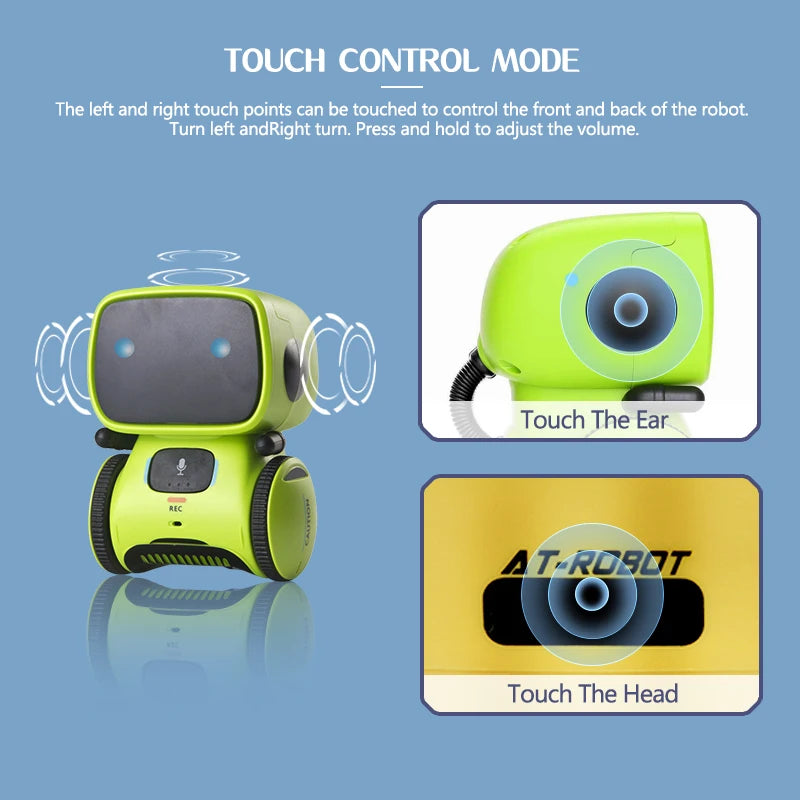 RoboBuddy – Interactive Voice-Controlled Smart Robot Toy for Kids | Dancing, Singing & Educational Fun