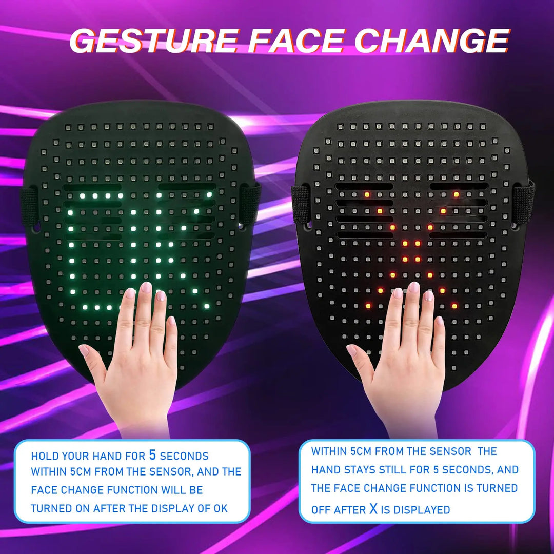 LumiFace App-Controlled LED Mask – DIY Face Display