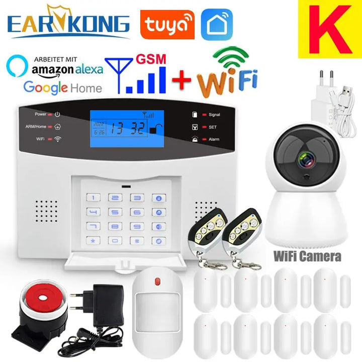 Tuya SmartGuard WiFi GSM Home Security Alarm System | Wireless 433MHz Smart Sensors & Detectors