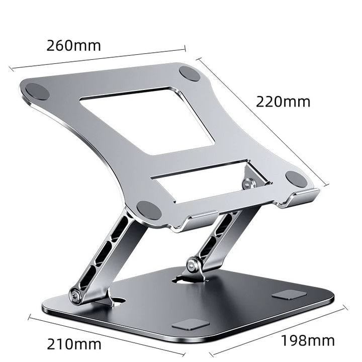 PANTXIKE 360° Adjustable Aluminum Laptop Stand | Foldable Ergonomic Holder for 10-17 Inch Notebooks