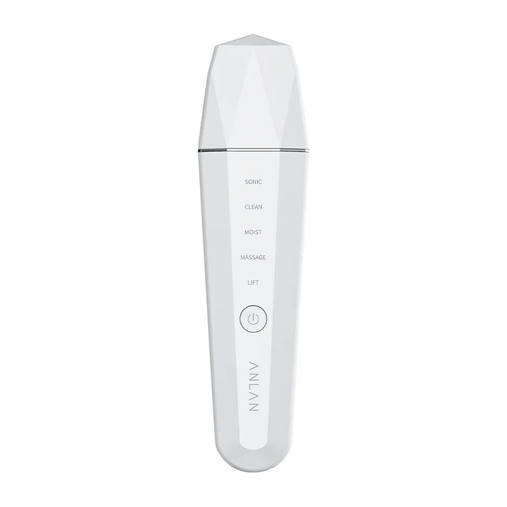 ANLAN Ultrasonic Skin Scrubber – 5-in-1 Facial Lifting Device with EMS, ION, Sonic & 45°C Heat