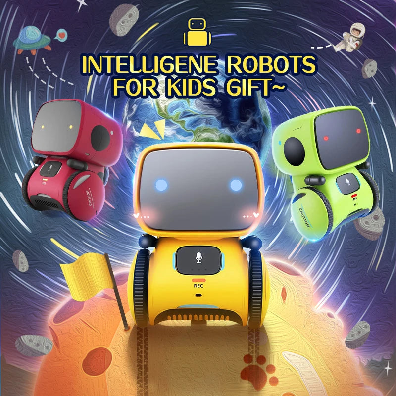 RoboBuddy – Interactive Voice-Controlled Smart Robot Toy for Kids | Dancing, Singing & Educational Fun