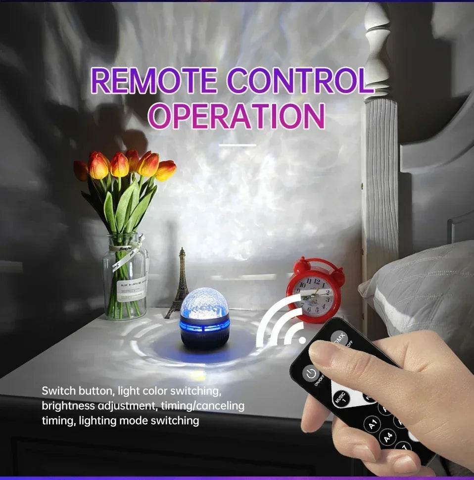 Magical Galaxy Star Projector – Transform Your Room into a Starry Wonderland | Remote-Controlled, Multi-color LED Night Light