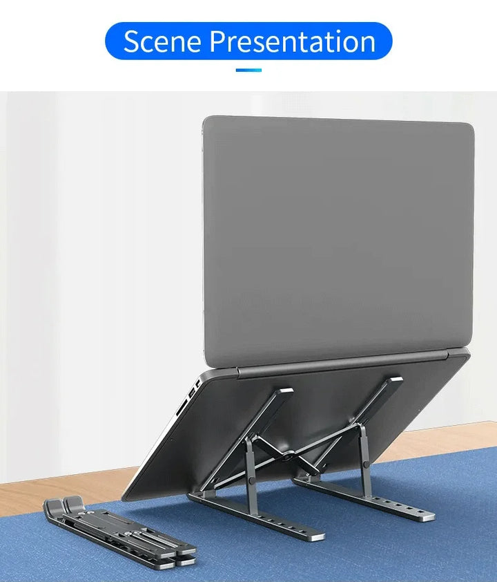 FlexiStand Pro – Portable Foldable Laptop Stand | Ergonomic & Adjustable Aluminum Alloy Holder