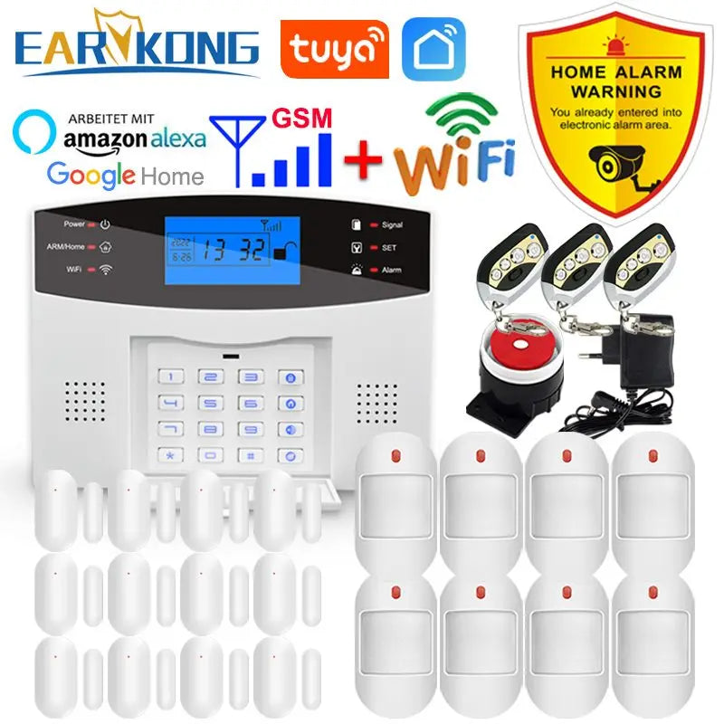 Tuya SmartGuard WiFi GSM Home Security Alarm System | Wireless 433MHz Smart Sensors & Detectors