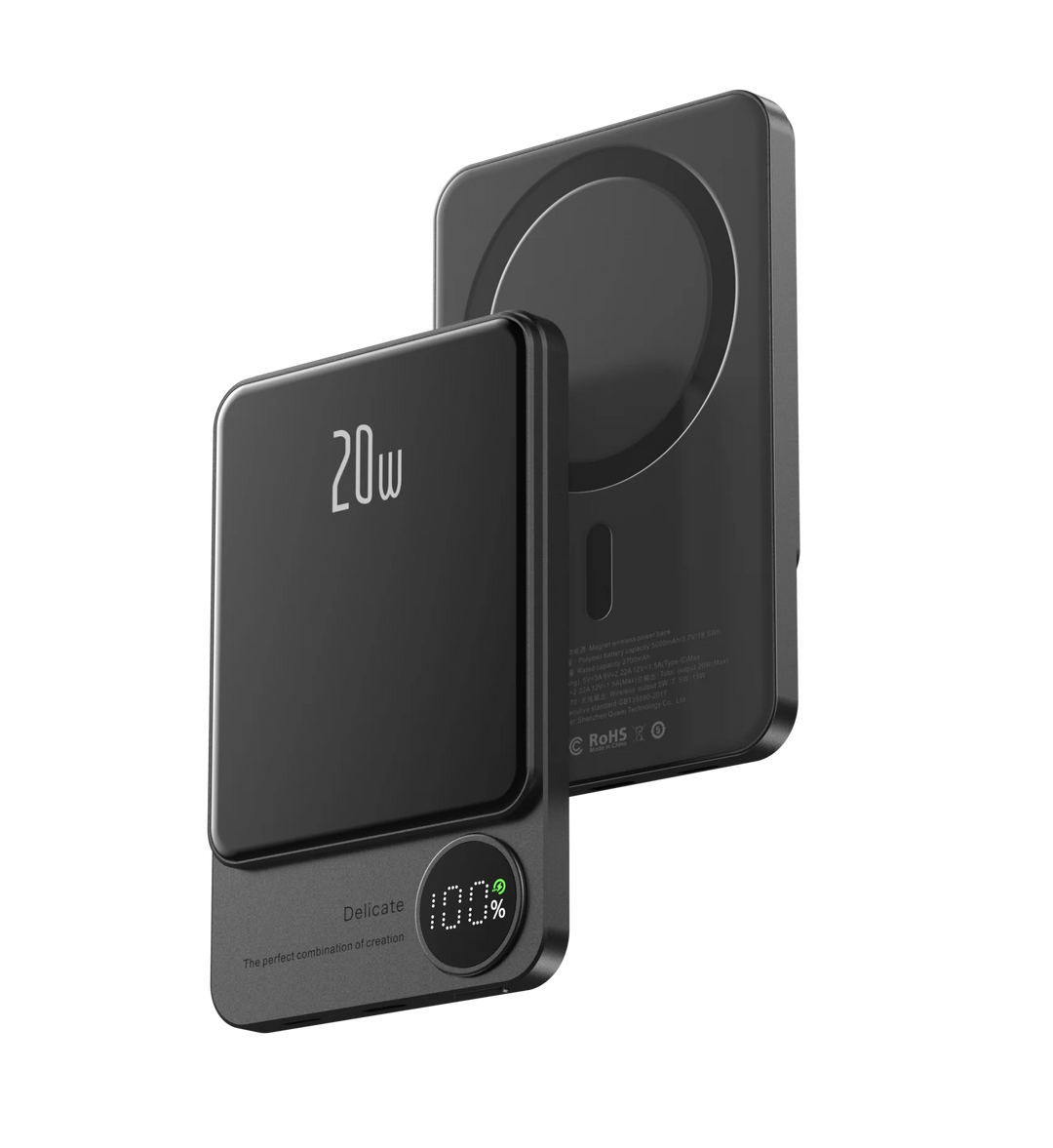 20W MagSafe Wireless Power Bank – 10000mAh Magnetic Fast Charger with LCD Display for iPhone 12–15 Pro Max & More