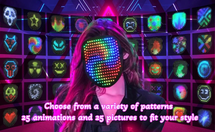 LumiFace App-Controlled LED Mask – DIY Face Display